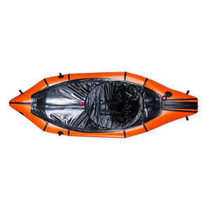 Orange White Water Tizip Packrafting avec Spraydeck
